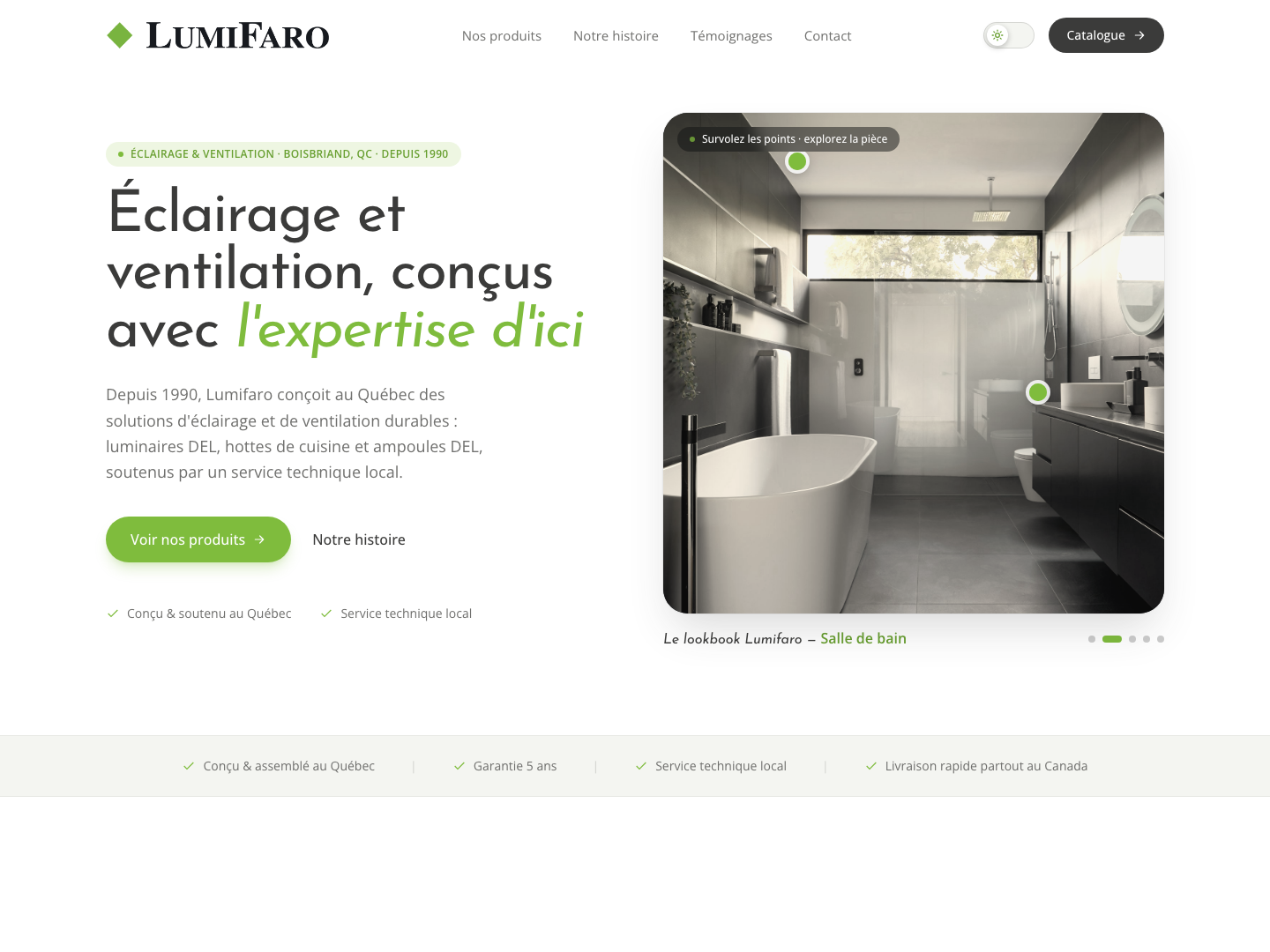 Nouveau design Lumifaro
